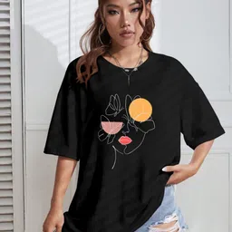 CORSICA Women Printed Applique T-shirt-image-71