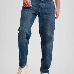 Snitch Men Comfort Relaxed Fit Heavy Fade Stretchable Jeans-image-90