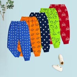 KUCHIPOO Regular Fit Boys Pyjamas - Pack of 5-image-4