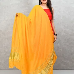 Apratim Striped Woven Design Zari Work Dupatta-picture-53