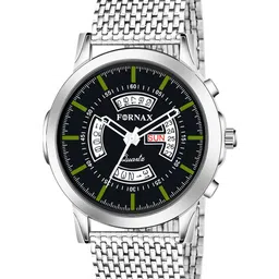 Fornax Men Patterned Dial & Bracelet Style Straps Analogue Watch fx26 image 2