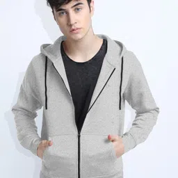 Triptee Men Hooded Regular Fit Front-Open Sweatshirt-picture-4
