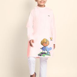 DEVOILER Boys Printed Cotton Kurta-picture-35