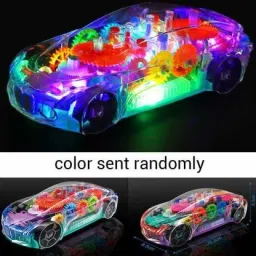 Transparent Musical Car Kids Toys Robot Car for 3-6 Year Old Boys/Girls-image-81