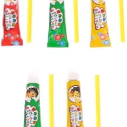 Bubble Making Glue Toy – 5 Tubes with Straws | Non-Toxic DIY Fun for Kids Party Toy Bubble Maker-image-54
