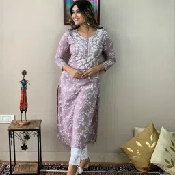 Women Cotton Rayon Kurta Pant Set-picture-20