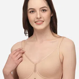 Soie Pack Of 2 Full Coverage Seamless Non Padded Minimizer Bra With T-shirt image 2