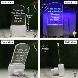 Umanath FLYING BIRD Acrylic 3D Illusion RGB 7 Colour Changing LED Plug and Play Smart Sensor Light image 5
