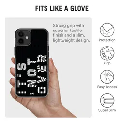 DailyObjects Black Printed IT'S NOT OVER iPhone 12 Phone Case image 2