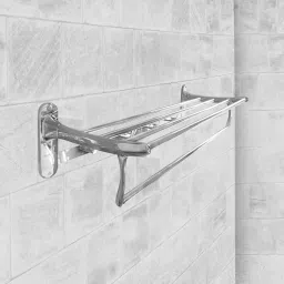 IBL 39-SS Classic Folding Towel Rack, 90° Foldable Space-Saving Towel Stand Silver Towel Holder-20