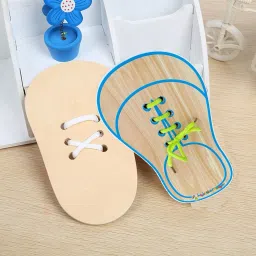 Educational Early?Learning Lacing Shoe Toy Learn to Tie Shoelaces Board Game-image-28
