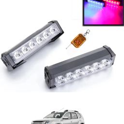 6LED/12V Police Light With Remote Red/Blue Colour For Car-77 Fog Lamp Car LED for Renault (12 V, 55 W)-image-72