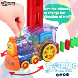 zuuluzrs Domino Funny Train Filling Dominoes in The Rails image 5