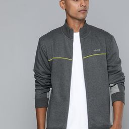 Alcis Men Charcoal Grey Solid Bomber Jacket image 1