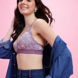 DressBerry Floral Full Coverage Lightly Padded Bra DRM-DB-MK32A-4