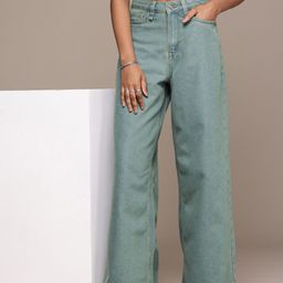 The Roadster Life Co. Women High-Rise Palazzo Fit Light Fade Jeans-image-48