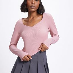 glitchez Rugged Vibes Sweetheart Neck Crop Top-image-53