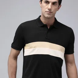 Arrow Sport Colourblocked Polo Collar Pure Cotton T-shirt-picture-29