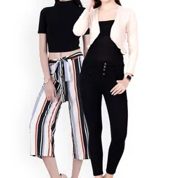 SCORPIOUS Women Pack of Shrug and Top-16