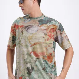 glitchez Men Graphic Printed Relaxed Fit T-shirt-image-79
