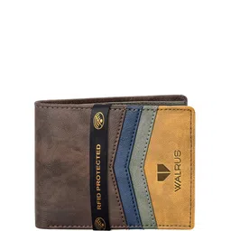 Walrus Men Textured Two Fold Wallet with SIM Card Holder-4