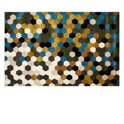 PRESTO Multicoloured Printed Hand-Tufted Anti-Skid Woolen Carpet image 2