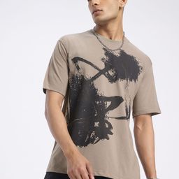 glitchez Versatile Vibes Abstract Print Oversized T-shirt image 5