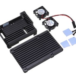 Metal Aluminum Case with double Fans for Raspberry Pi 3B/3B+-41
