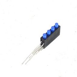 3MM Four Hole Lamp Holder with Blue color LED (Pack of 5)-12