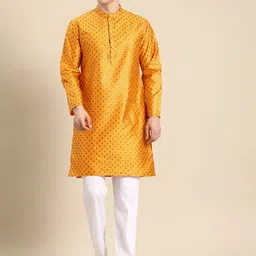 Anouk Men Ethnic Motifs Printed Regular Kurta with Pyjamas image 5