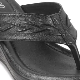 Metro Textured Open Toe Wedge Heels image 5