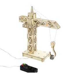 DIY Crane Tower STEM Kit Wooden Crane Kit Kids Science Experiment Handmade Tower Crane With Remote Control Crane Science Experiment Kit For Kids - RS6309DIY Crane Tower STEM Kit Wooden Crane Kit Kids Science Experiment Handmade Tower Crane With Remote Control Crane Science Experiment Kit For Kids - RS6309 image 1
