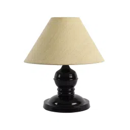 Tucasa TC-87 254 mm(10 Inch) Off white Print Table Lamp with Metal Base-picture-8
