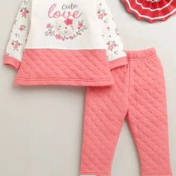 Bumzee Girls Multicolor Printed Regular Fit Clothing Sets-picture-11