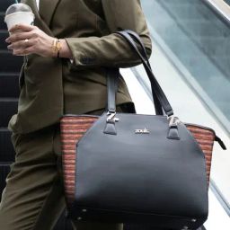 ZOUK Classic Black Printed Tote Bag-80