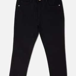 Vitamins Girls Black Solid Pant-image-6