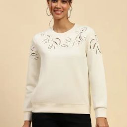 Global Republic White Embroidery Sweatshirt-image-23