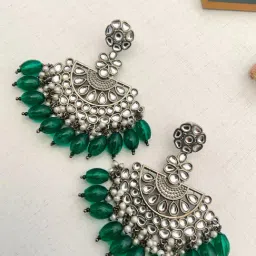Abdesigns High-Quality Ornamental Greman Silver Earring-image-33
