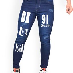 styzon Men Jean Slim Fit Mildly Distressed Jeans-image-34