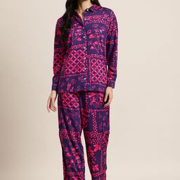HERE&NOW Printed Shirt With Trousers Co-Ord Set-picture-21