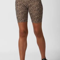 Forever 21 Taupe & Black Animal Print Shorts-image-59