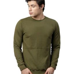 Rigo Olive Green Regular Fit Sweatshirt-image-59