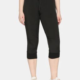 Da Intimo Black Mid Rise Capris-image-86