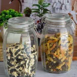 Goodhomes Transparent & Silver Glass 8.8 cm Jar - Set of 2-image-65