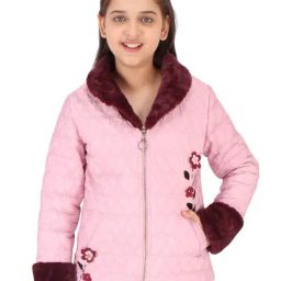 Cutecumber Kids Pink Applique Jacket-image-46