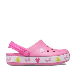 Crocs Kids FunLab Pink Back Strap Clogs-image-44