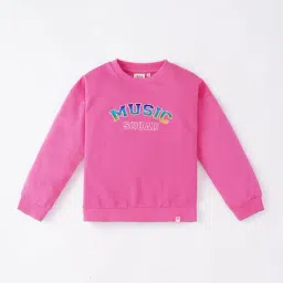 Ed-a-Mamma Kids Pink Cotton Printed Full Sleeves Sweatshirt-image-75