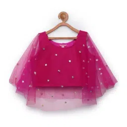 studiorasa Kids Pink Embellished Top-image-51
