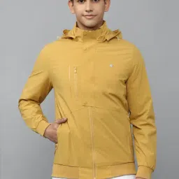 Allen Solly Yellow Regular Fit Hooded Jacket-18