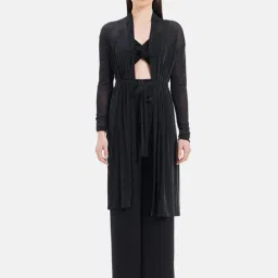 Kazo Black Shrug With Belt-image-33